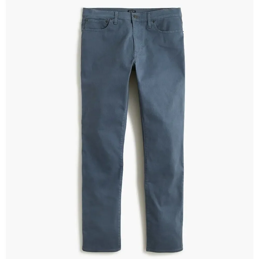 J.Crew Straight Fit Garment Dyed Five Pocket Pant Opal Blue Mens W 32 L 32 NWT